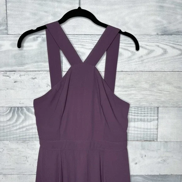 🍉 Lulu's Forevermore Dusty Purple Skater Dress - Picture 4 of 7